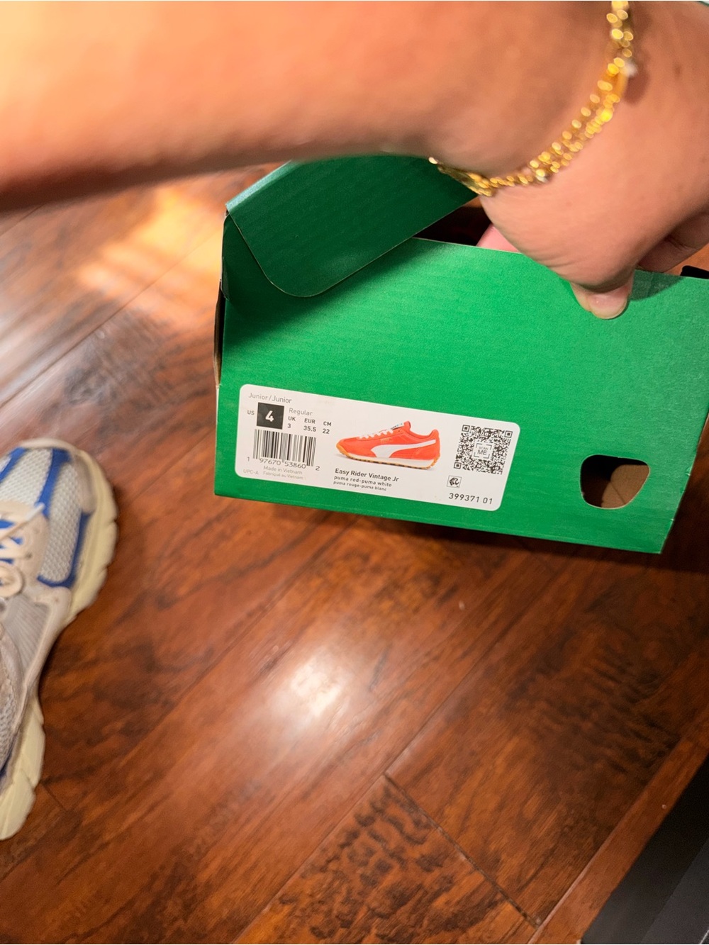 Puma Kids Orange Low-Top Sneakers